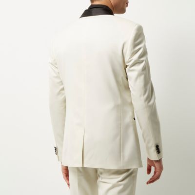 White skinny suit jacket